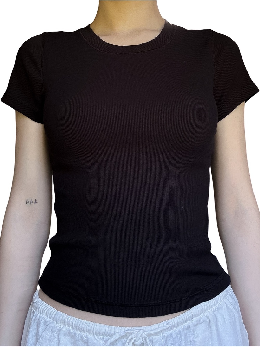 WILFRED FREE Basic Black Tank Top Short Sleeve Size S GUC